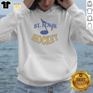 Premium St. Louis Hockey Ash Hoodie featuring a stylish design, perfect for fans and casual wear.