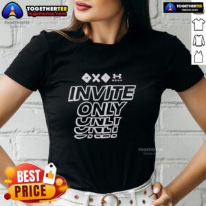 Alt Text: Awesome Invite Only Zayden Gamble Ladies Tee in vibrant colors, perfect for trendy casual wear and fashion enthusiasts.