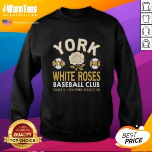 Nice York White Roses baseball club sweatshirt established 1884, featuring a classic design and vintage style.