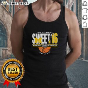 Nice Michigan Wolverines NCAA Women's Sweet 16 2026 Men's March Madness tank top featuring vibrant team colors.