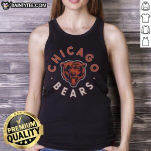 Hot Chicago Bears Circle Tank Top featuring bold team graphics for stylish fans and game day wear.
