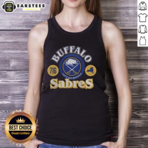 Alt Text: Nice Buffalo Sabres Arch Class Tank Top in blue, perfect for hockey fans and casual wear enthusiasts.