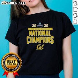 Cal Golden Bears 2026 NCAA Women's Water Polo National Champs victory tee showcasing team pride and championship spirit.