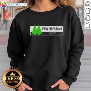 Back to the Future Twin Pines Mall sweatshirt at 1:16 AM, featuring iconic design and nostalgic movie themes.