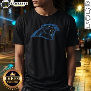 Awesome Carolina Panthers Rivet Logo T-Shirt featuring a bold team logo, perfect for fans and game day attire.