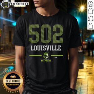 Awesome 502 Louisville Kings Area Code T-Shirt featuring bold graphics and a comfortable fit for city pride.