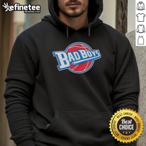 2026 Detroit Pistons Bad Boys logo hoodie featuring a bold design, perfect for basketball fans and collectors.