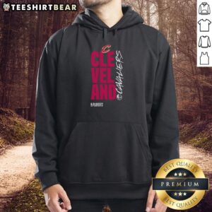Awesome Cleveland Cavaliers playoff basketball logo hoodie featuring team colors and emblem for fans.