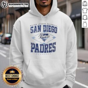 Awesome San Diego Padres Major League Baseball Cooperstown Diamond Hoodie showcasing team colors and logo.
