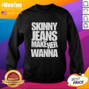Stylish woman in good skinny jeans and a trendy sweatshirt, showcasing casual fashion and comfort for everyday wear.