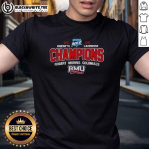 2026 NCAA Robert Morris Colonials Northeast Conference Tournament Champions T-Shirt featuring team logo and vibrant colors.