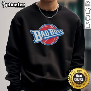 Alt Text: Detroit Pistons Basketball Bad Boys 2026 logo sweatshirt, featuring a bold design and vibrant team colors.