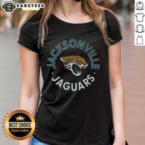 Hot Jacksonville Jaguars Circle Ladies Tee featuring vibrant team colors and stylish design for female fans.