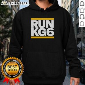 Alt Text: Konnor Griffin of the Pittsburgh Pirates wearing a cool parody hoodie during a nice run on the field.