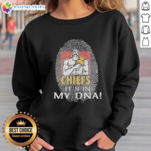 Pretty Gallagher Chiefs Football 2026 sweatshirt featuring 'It's In My DNA' design, perfect for fans and cozy wear.
