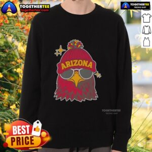 Awesome Arizona Cardinals football mascot graphic sweatshirt featuring vibrant colors and team logo for fans.