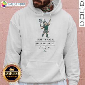 Good Michigan State Spartans for Tennis hoodie in East Lansing, MI featuring team colors and logo for sports fans.
