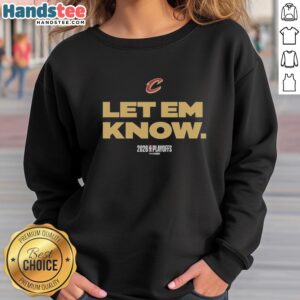 Alt Text: Top Cleveland Cavaliers Basketball Playoffs NBA 2026 Nike logo sweatshirt featuring bold colors and sporty design.