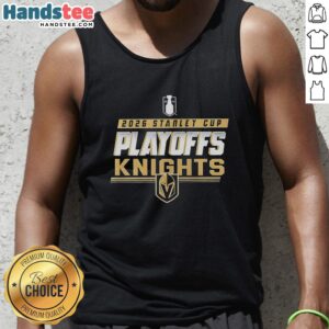 Premium Vegas Golden Knights NHL 2026 Stanley Cup Playoffs tank top featuring team logo and vibrant colors.