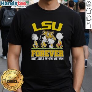 Pretty Peanuts Characters X LSU Tigers NBA Forever T-Shirt, celebrating team spirit and fandom in a stylish design.