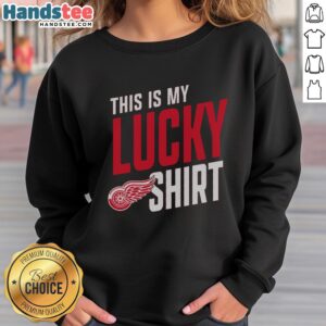 Alt Text: Hot Detroit Red Wings sweatshirt featuring bold team logo, perfect for fans and game day style.
