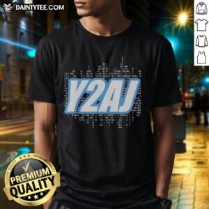 Premium Y2Aj WWE T-Shirt featuring vibrant design and high-quality fabric, perfect for wrestling fans and collectors.