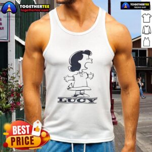 Good Lucy Van Pelt Peanuts 1960 tank top featuring classic comic art, perfect for fans of vintage cartoon apparel.