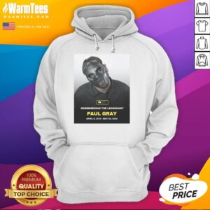 Official tribute hoodie for Paul Gray, founding bassist of Slipknot, featuring unique design and band logo.