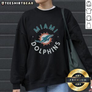 Premium Miami Dolphins Circle Sweatshirt featuring vibrant team colors and logo, perfect for fans and casual wear.