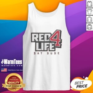 Awesome Red4life Dat Dude Tank Top featuring bold design and vibrant color, perfect for casual summer wear.
