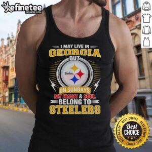 Pretty Pittsburgh Steelers tank top showing pride for the team, perfect for fans living in Georgia on game days.