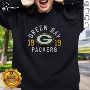 Original Green Bay Packers Heritage Print Sweatshirt featuring vintage logo and green design for fans and collectors.