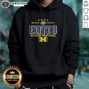 Good Michigan Wolverines NCAA Men's Basketball Elite 8 2026 hoodie showcasing team spirit on the road to the Final Four.