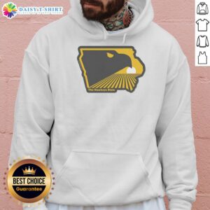 Comfortable Iowa hoodie featuring 'Top The Hawkeye State' design, perfect for showing your Hawkeye pride.