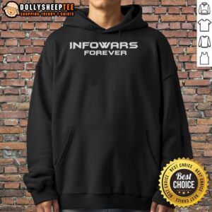 Vintage Hot Infowars Logo Hoodie featuring a bold design, perfect for fans of alternative news and stylish comfort.