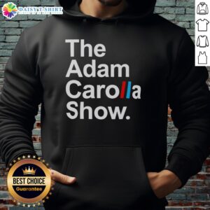 Adam Carolla Show hoodie featuring the Nice logo, perfect for fans of the ACS podcast and stylish casual wear.