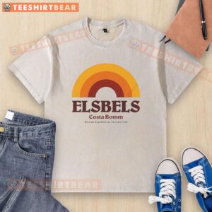 1979 Rainbow washed T-shirt featuring Good Elsbel's Costa Bomm design for Oficina Espaola de Turismo.