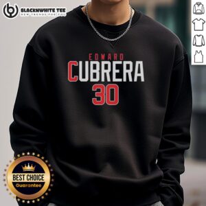 Nice Edward Cubrera 30 sweatshirt featuring a stylish design, perfect for fans and casual wear enthusiasts.