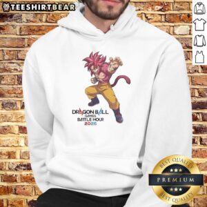 Funny 'I Love Dei' hoodie worn at the Awesome Dragon Ball Games Battle Hour 2026 event, featuring a dragon design.