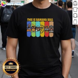 Official This Is Banana Ball T-Shirt featuring vibrant colors and unique design for fans of the Banana Ball league.