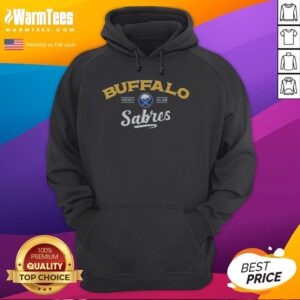 Official Buffalo Sabres Levelwear Richmond Ice Wall Hoodie in blue, featuring team logo and stylish design.