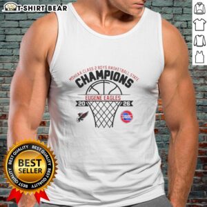 Official Eugene Eagles MSHSAA Class 2 Boys Basketball State Champions 2026 tank top showcasing team pride.