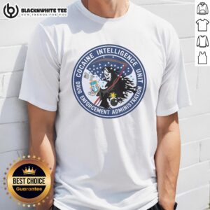 Top Cocaine Intelligence Unit DEA T-shirt featuring bold graphics and official Drug Enforcement Administration logo.