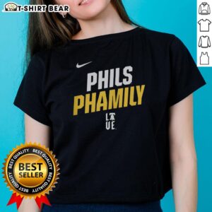 Nice Philadelphia Phillies Phamily Ladies Tee in vibrant red, perfect for female fans supporting their team.