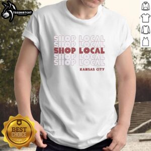 Original Shop Local Kansas City Ash T-Shirt featuring a stylish design promoting local businesses in KC.