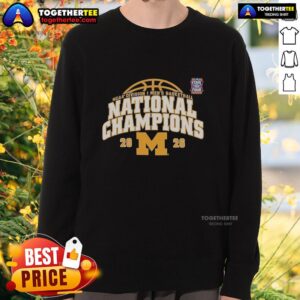 Vintage Nice Michigan Wolverines NCAA Division I Men's Basketball National Champions Final Four Sweatshirt design.