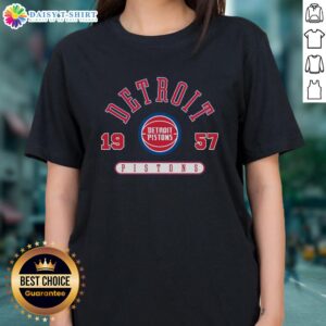Awesome Detroit Pistons Established Gray Ladies Tee featuring team logo and stylish design for female fans.