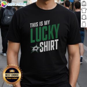 Top Dallas Stars This Is My Lucky T-Shirt featuring vibrant colors and team logo, perfect for fans celebrating game day.