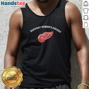 Stylish women's tank top featuring Detroit Red Wings support for hockey, perfect for game days and sports enthusiasts.