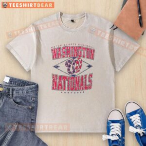 Pretty Washington Nationals Major League Baseball Cooperstown Diamond Washed T-Shirt displayed on a mannequin.